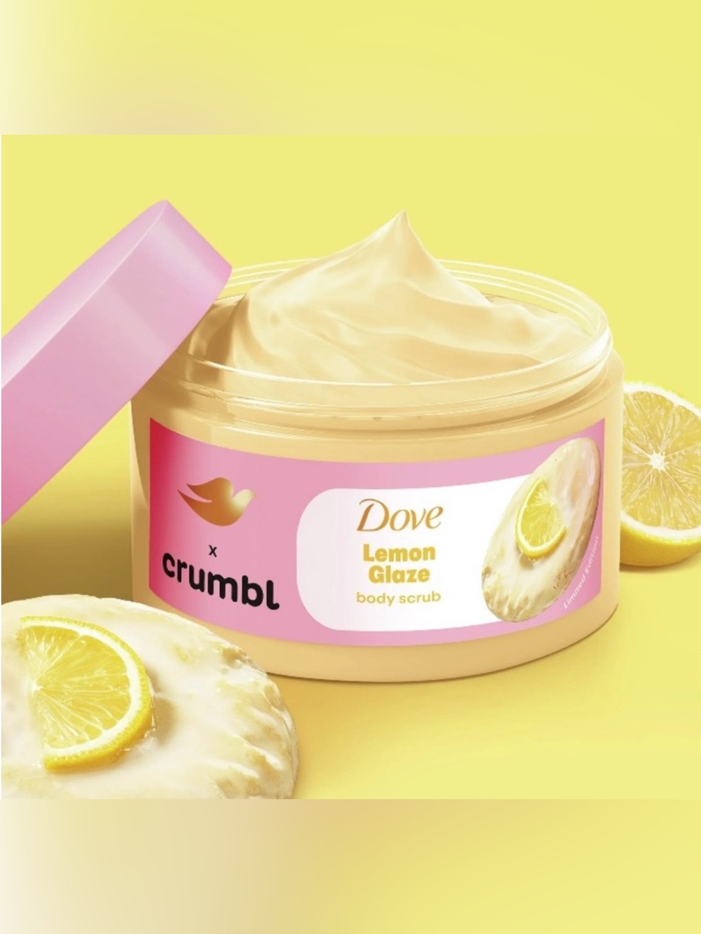 Dove x Crumbl Lemon Glaze Body Scrub — 15 oz.